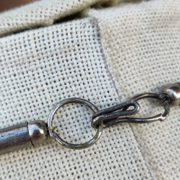 Antique tibetan silver agate necklace - Picture 2 of 13